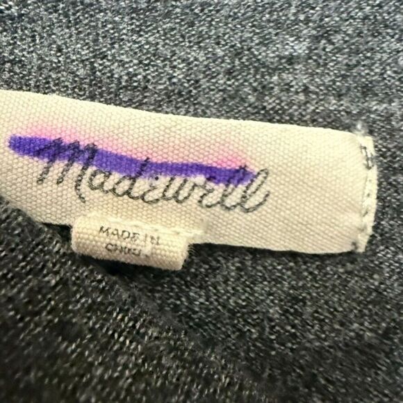 MADEWELL Swingy Tee Dress Women XS Grey Crewneck Stretch Lightweight Casual - Picture 3 of 5